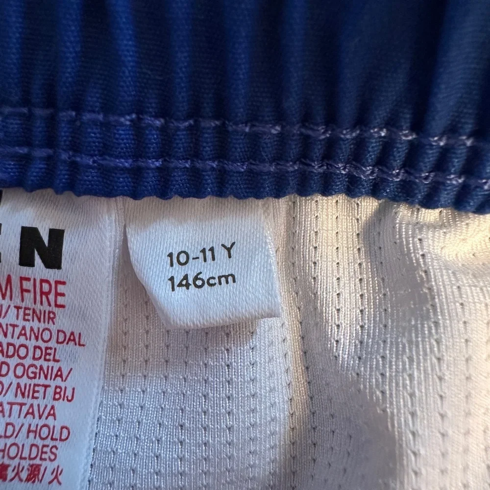 Mini Boden Boys Size 10-11 146 cm Blue Green‎ Pink Colorblock Swim Trunks